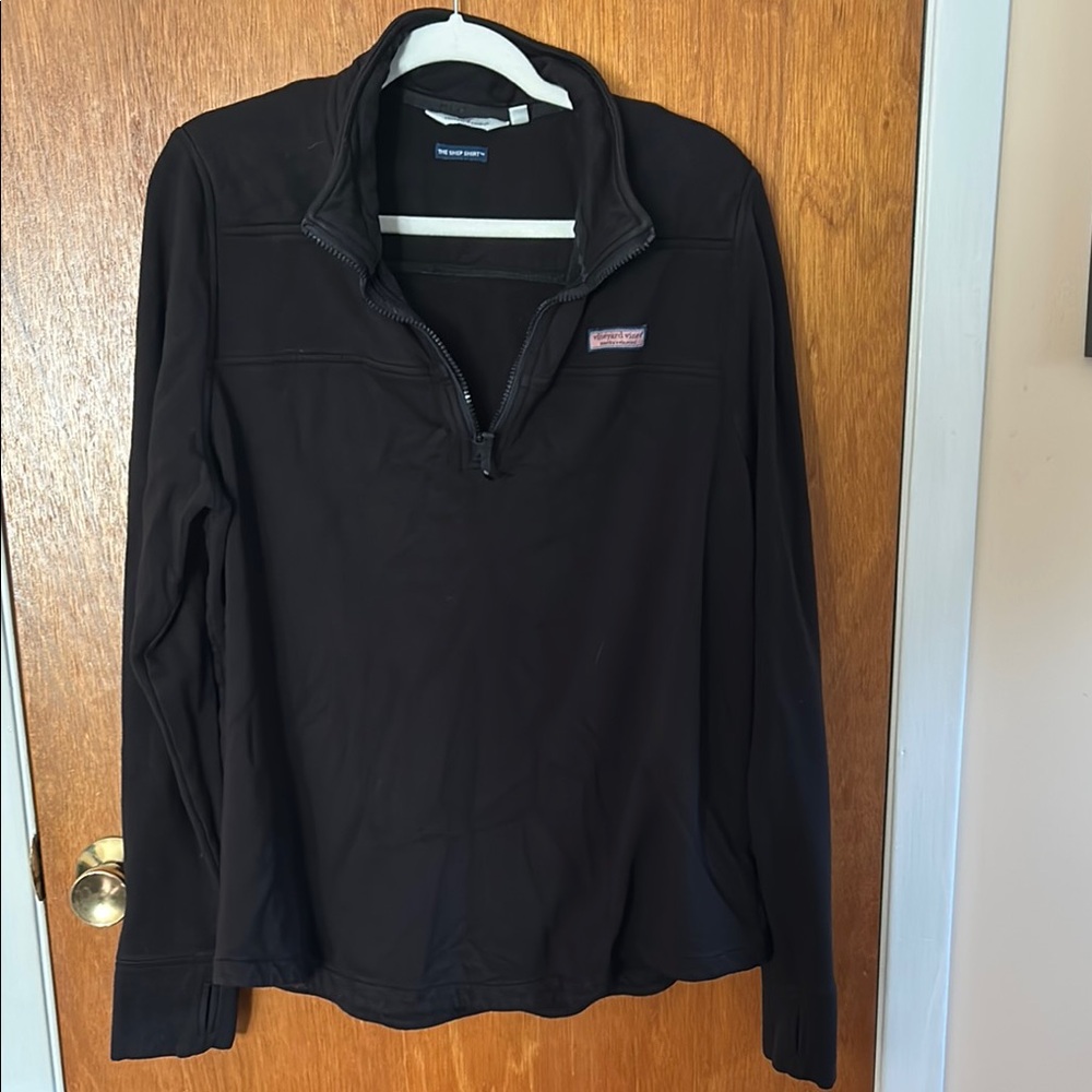 Vineyard Vines Black Quarter-Zip Pullover